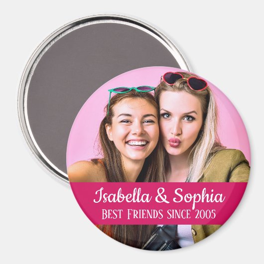 最高の永遠モダンBFF写真 マグネット (正面/裏面)