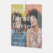 最高の永遠 |引用文&フォトギフト ガラスオーナメント (正面左)