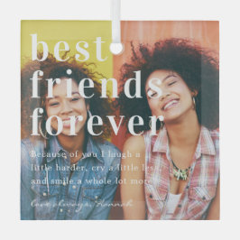 最高の永遠 |引用文&フォトギフト ガラスオーナメント