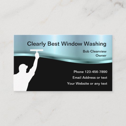 最高の洗窓 名刺 (正面)