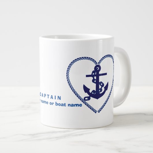 最高の海軍大尉とセーラ最高のー ジャンボコーヒーマグカップ (正面右)