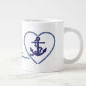 最高の海軍大尉とセーラ最高のー ジャンボコーヒーマグカップ (右)