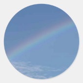 最高の無地とテクスチャ クラシック ラウンド ステッカー (正面)