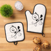 最高の無地のカラー銀色キルティング保温法 鍋つかみ&鍋敷きセット (トップダウン)