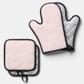 最高の無地のカラー銀色キルティング保温法 鍋つかみ&鍋敷きセット (正面/裏面)