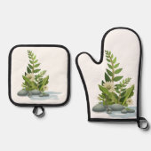 最高の無地のカラー銀色キルティング保温法 鍋つかみ&鍋敷きセット (正面)