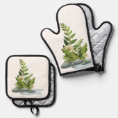 最高の無地のカラー銀色キルティング保温法 鍋つかみ&鍋敷きセット (正面/裏面)