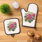 最高の無地のカラー銀色キルティング保温法 鍋つかみ&鍋敷きセット (トップダウン)