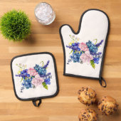 最高の無地のカラー銀色キルティング保温法 鍋つかみ&鍋敷きセット (トップダウン)