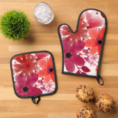 最高の無地のカラー銀色キルティング保温法 鍋つかみ&鍋敷きセット (トップダウン)