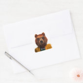 最高の熊 スクエアシール (封筒)