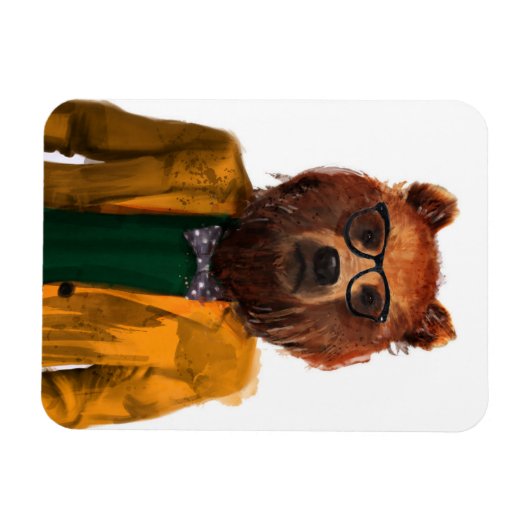 最高の熊 マグネット (横)