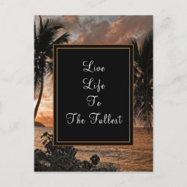 最高の熱帯のビーチにライブをパーソナライズ ポストカード
