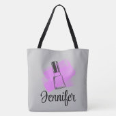 最高の爪、 ネイルテックマニキュリストクロスボディトートバッグ トートバッグ (裏面)