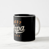 最高の父おもしろい日 ツートーンマグカップ (正面右)