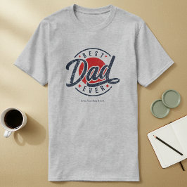 最高の父さんキッズの名前 Tシャツ
