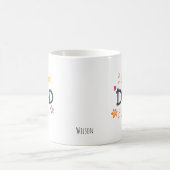 最高の父さんモノグラム 名前 コーヒーマグカップ (中央)