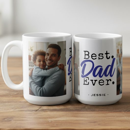最高の父さん、いつもありがとう フォトギフト 父の日 コーヒーマグカップ