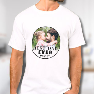 最高の父さん オリジナル写真ギフト Tシャツ