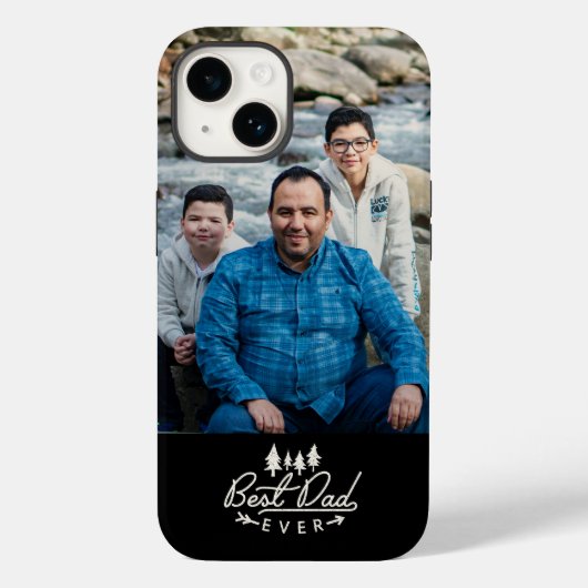 最高の父さん オーダーメイド ウッドアドベンチャーiPhoneケース Case-Mate iPhoneケース (裏面)