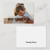 最高の父さん!グリーティングカーパーソナライズされたド ノートカード (正面/裏面)