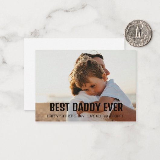 最高の父さん!グリーティングカーパーソナライズされたド ノートカード (正面/裏面インサイチュ)