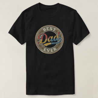 最高の父さん ステッカー デザイン Tシャツ