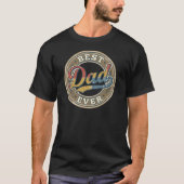 最高の父さん ステッカー デザイン Tシャツ (正面)