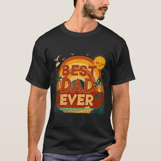 最高の父さん 日の入り Tシャツ (正面)