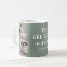 最高の父さん 3枚のフォトコラージュ 父の日 コーヒーマグカップ