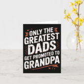 最高の父だけが祖父に昇格する カード (黄色い花)