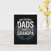 最高の父だけが祖父に昇格する カード (黄色い花)