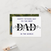最高の父の日おめでとうカード カード (正面/裏面インサイチュ)