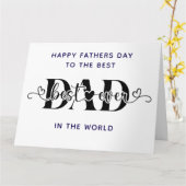 最高の父の日のお祝い カード (黄色い花)