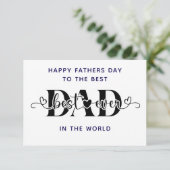 最高の父の日のお祝い カード (スタンド正面)
