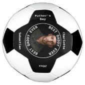 最高の父の日の写真パーソナライズされた サッカーボール (回転)