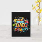 最高の父の日の工具 クラフトマン パパ お父さん 父親 父の日 カード (黄色い花)