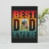 最高の父の日ギフト お父さんの写真 招待状 (スタンド正面)