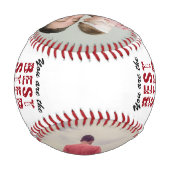 最高の父の日2写真コラージュ 野球ボール (裏面)