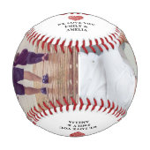 最高の父の日2写真コラージュ 野球ボール (正面)