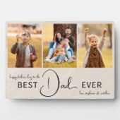 最高の父の日 ベスト・ダッド・エバーの写真コラージュ フォトプラーク (正面)