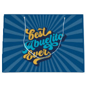 最高の父の日 ラージペーパーバッグ (正面)