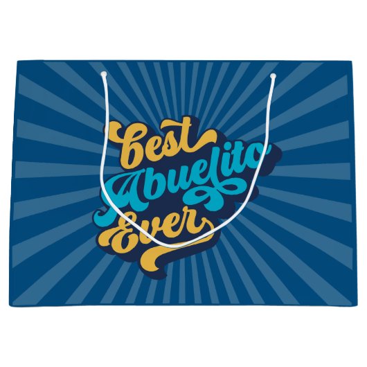 最高の父の日 ラージペーパーバッグ (正面)