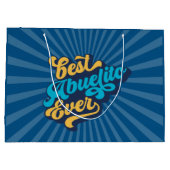 最高の父の日 ラージペーパーバッグ (裏面)