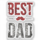 最高の父は初日から Funny Father's day シール (正面)