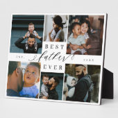 最高の父へ | 父の日 6枚の写真コラージュ フォトプラーク (側面)