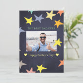 最高の父よ、お誕生日おめでとう（父の日おめでとう） カード (スタンド正面)