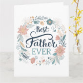 最高の父よ、愛の名言 カード (黄色い花)