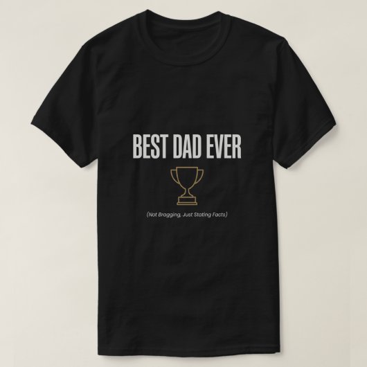 最高の父トロフィーTシャツ - 父の日ギフトに最適 Tシャツ (デザイン正面)