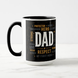最高の父マグカップ｜英雄パパに敬意を | Dad Respect Mug マグカップ